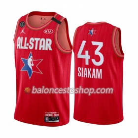 Camiseta Hombre NBA Toronto Raptors Pascal Siakam 43 2020 All-Star Jordan Brand Rojo Swingman